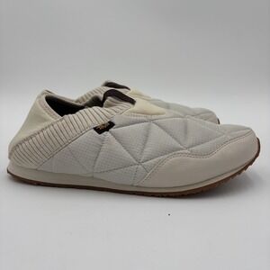 TEVA ReEMBER Women's Size 11 White Beige Slip-On Shoes Quilted Slippers Comfort
